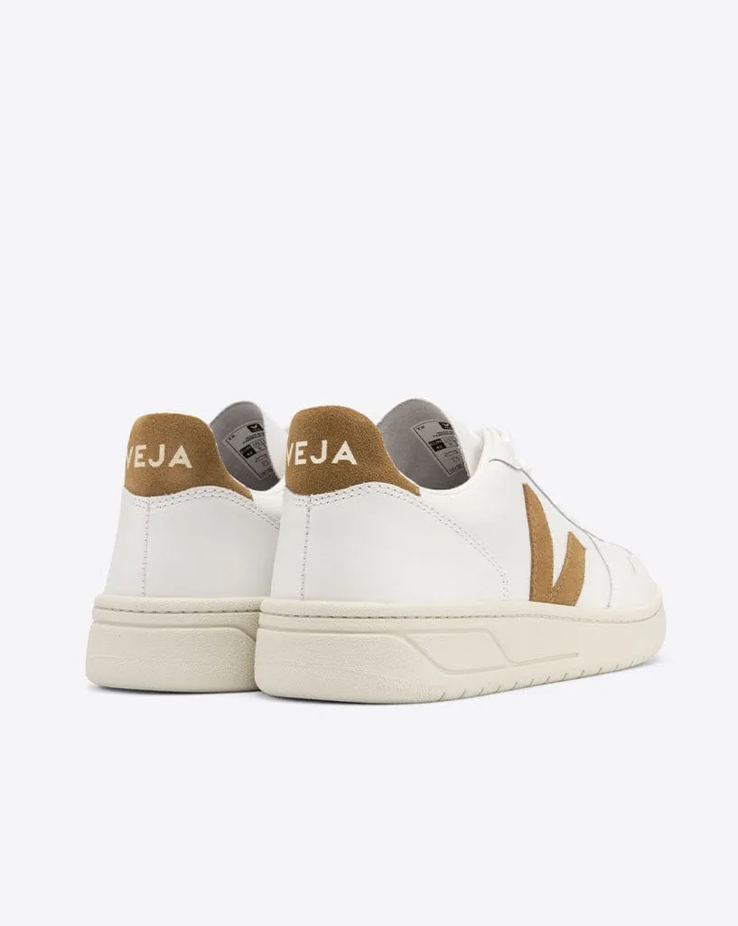 V-10 Leather - Extra White/Camel