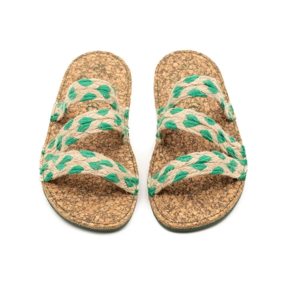 Vegan sandal green MAR003