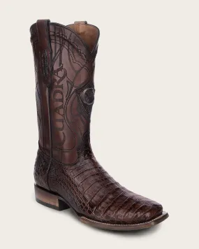 Western honey brown ultra exotic boot