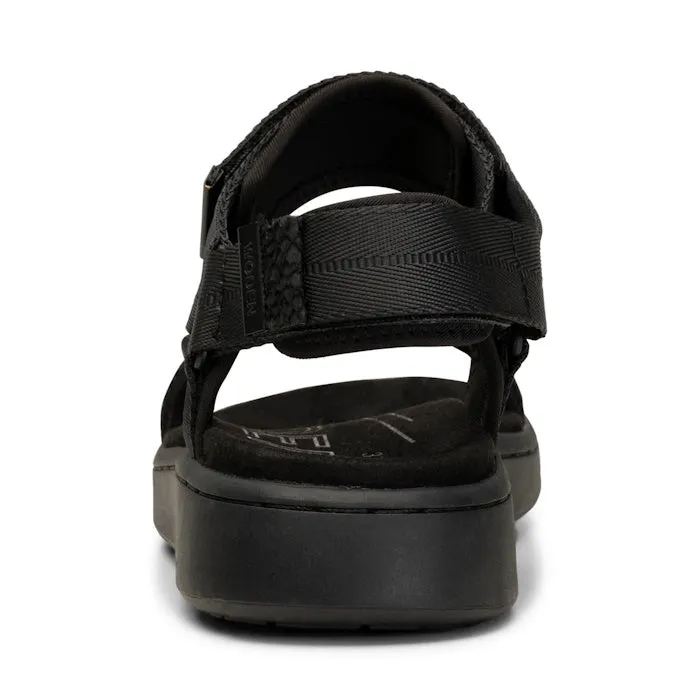 Woden Line Women's 3 Strap Sandal Black