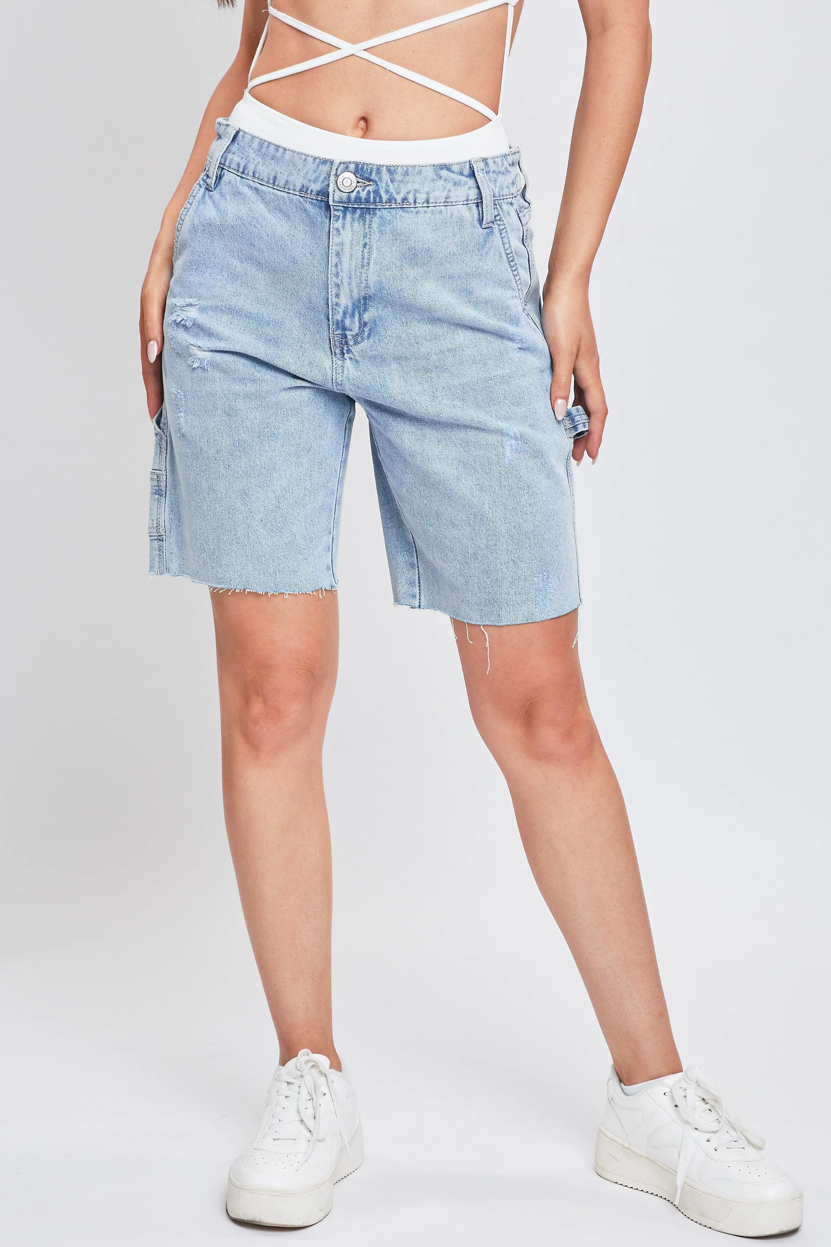 Women's Denim Carpenter Shorts