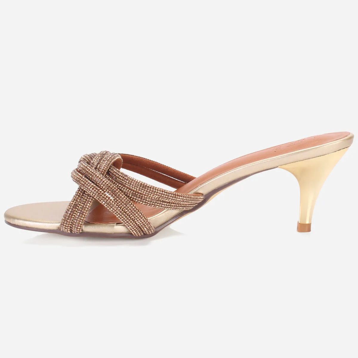 Women's "DIAZA" Shimmery Open Toe Sandals