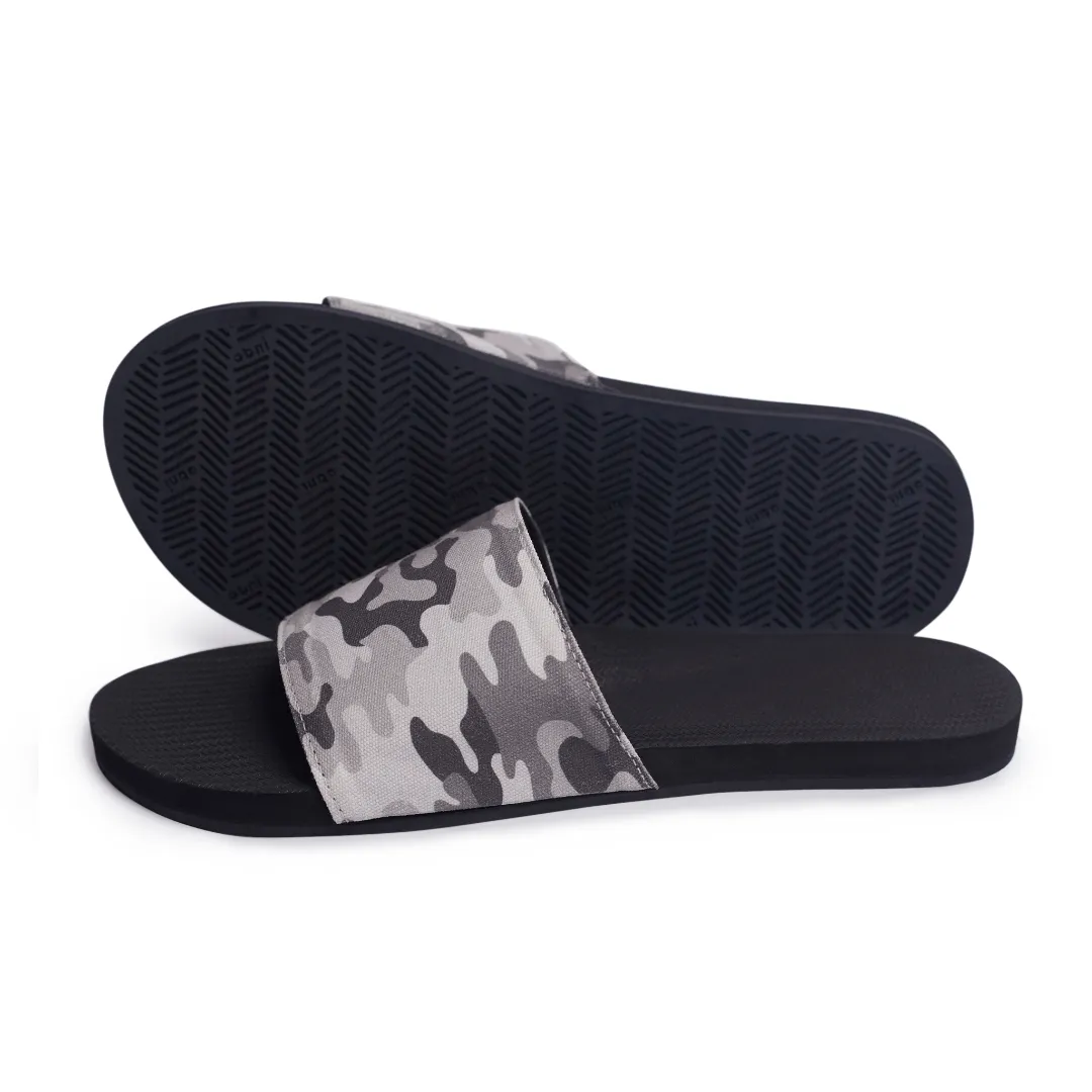 Women's Slide Camo - Black/White Camo