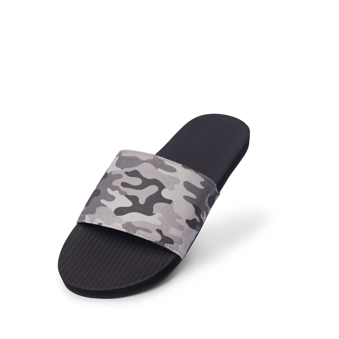 Women's Slide Camo - Black/White Camo