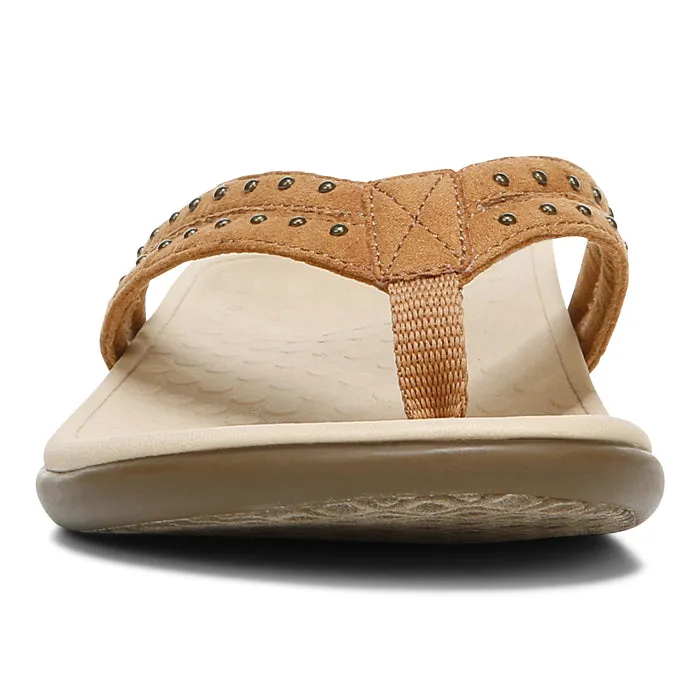 Womens Vionic Tasha Toe Post Sandal Toffee