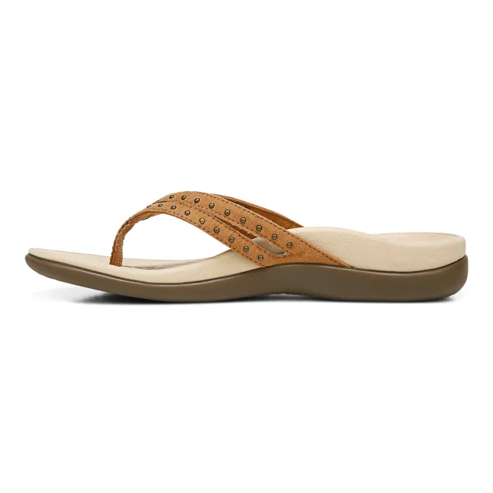 Womens Vionic Tasha Toe Post Sandal Toffee