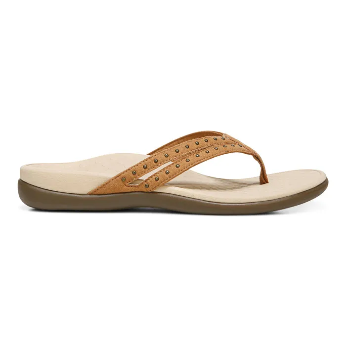 Womens Vionic Tasha Toe Post Sandal Toffee