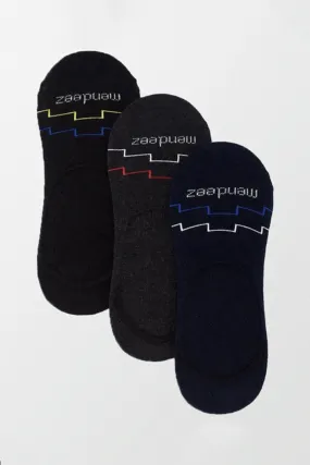 Zig Zag Pack of 3 - No Show Socks - 3 Colors